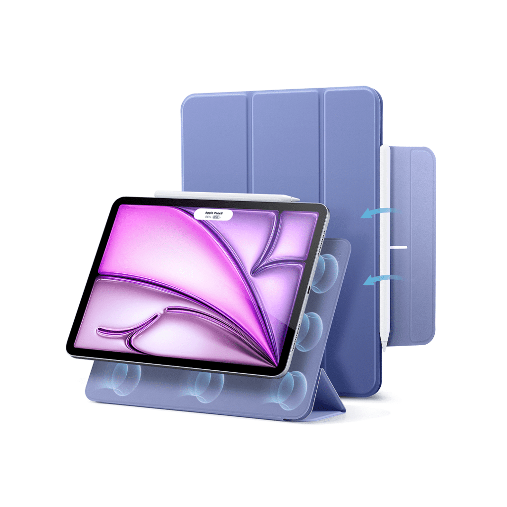 ESR Rebound Magnetic Case, Compatible with iPad Air 13 (2024), Pro 12.9 (6th/5th/4th Gen), Lavender - 1B1980403 1