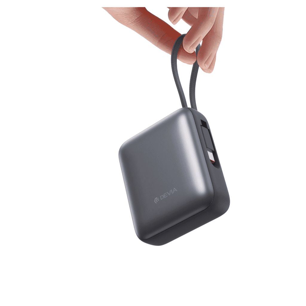 Devia Ultra1 PD 35W Power Bank With Built-in Cable (10000mAh) - Modern Grey 1