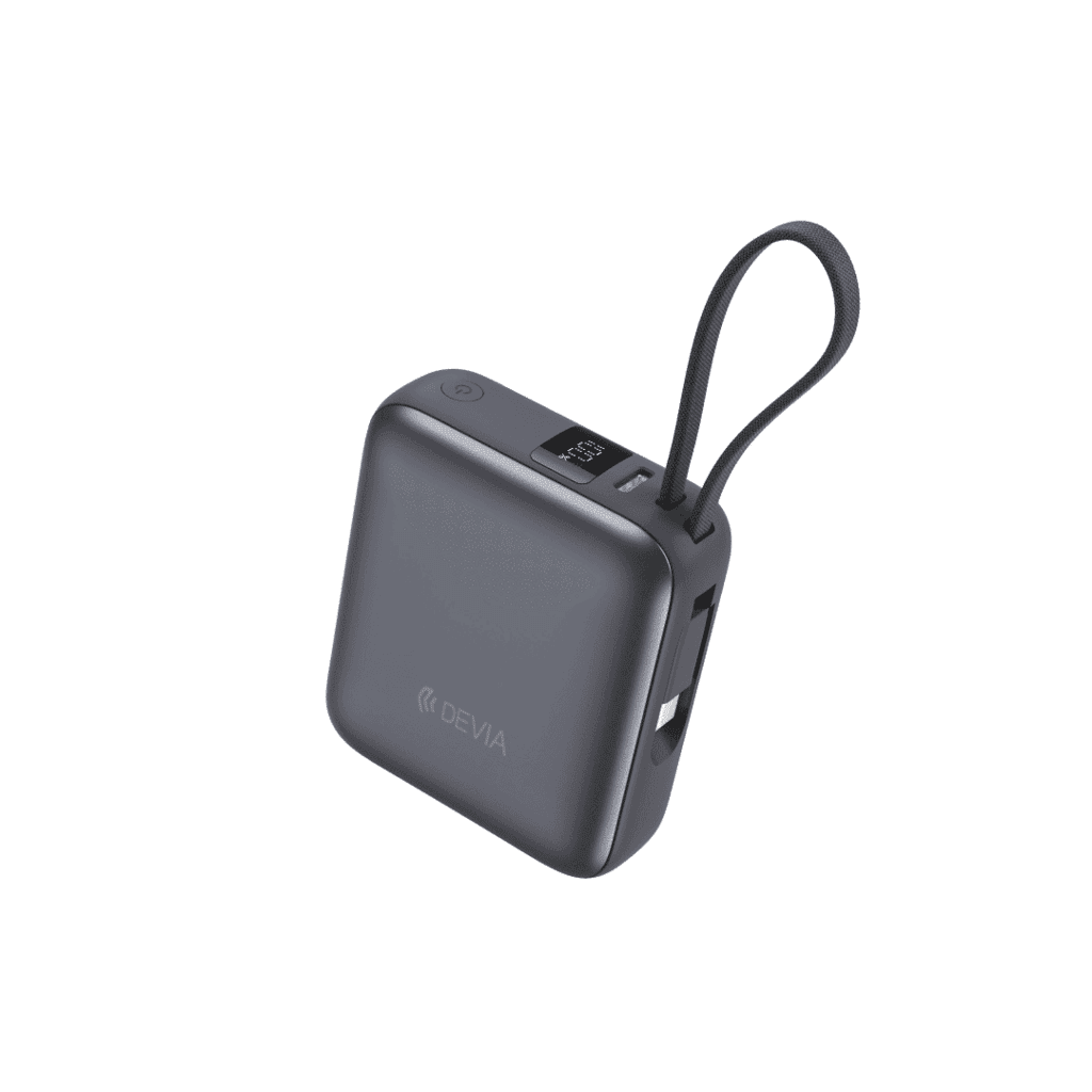 Devia Ultra1 PD 35W Power Bank With Built-in Cable (10000mAh) - Modern Grey 2