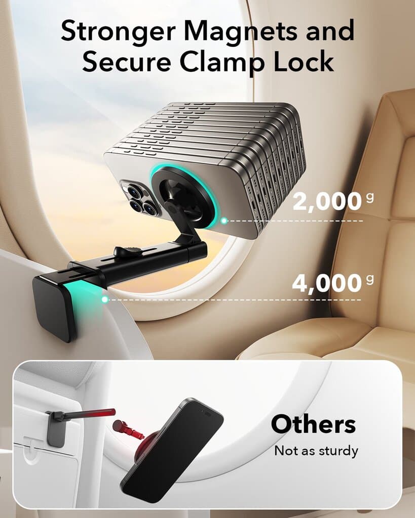 ESR 2K613 Skygrip Airplane Phone Holder - Black 3