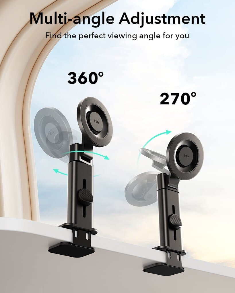 ESR 2K613 Skygrip Airplane Phone Holder - Black 6