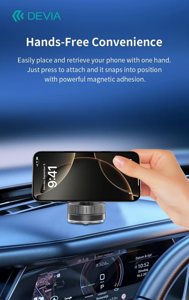 Devia Stand Ultra1 Magnetic Multi-Angle Adjustable Phone Stand - ES087 - Black 6