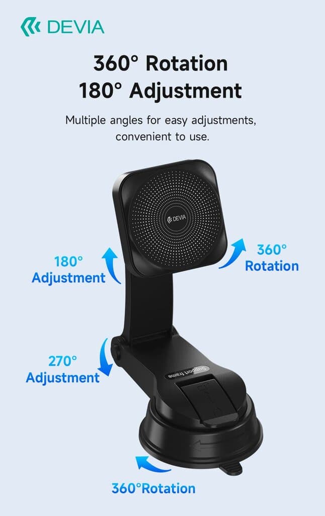 DEVIA Smart Series Magnetic Wireless Vehicle Bracket 7
