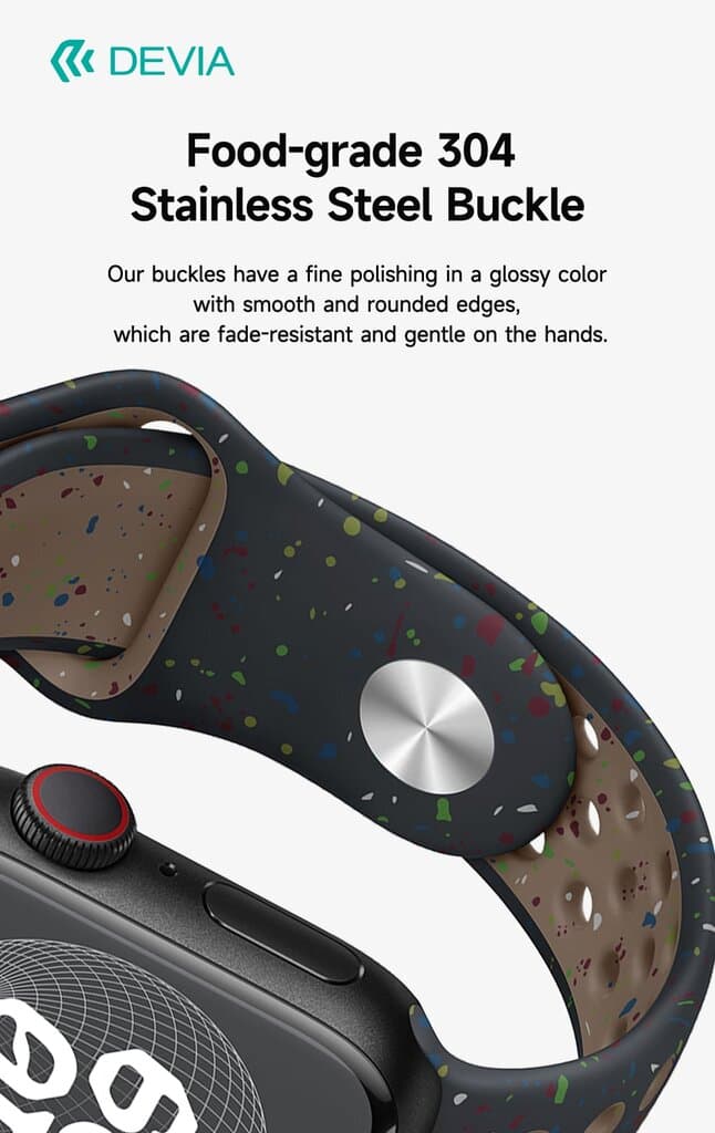 DEVIA iWatch  42|44|45|49mm Deluxe Series Sport2 Watch Band V2 - midnight sky 4