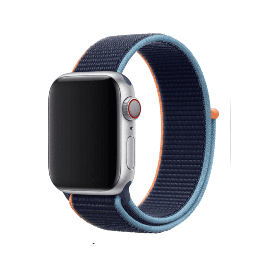 DEVIA iWatch Sport3 Nylon Watch Loop – Deep navy, Adjustable & Breathable Strap for Apple Watch - 42/44/45/46/49mm 1