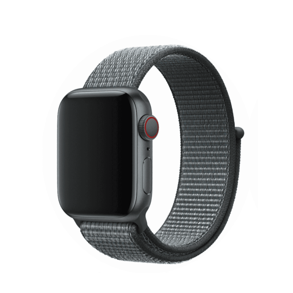 DEVIA iWatch Sport3 Nylon Watch Loop – Storm Gray, Adjustable & Breathable Strap for Apple Watch - 38/40/41mm 1