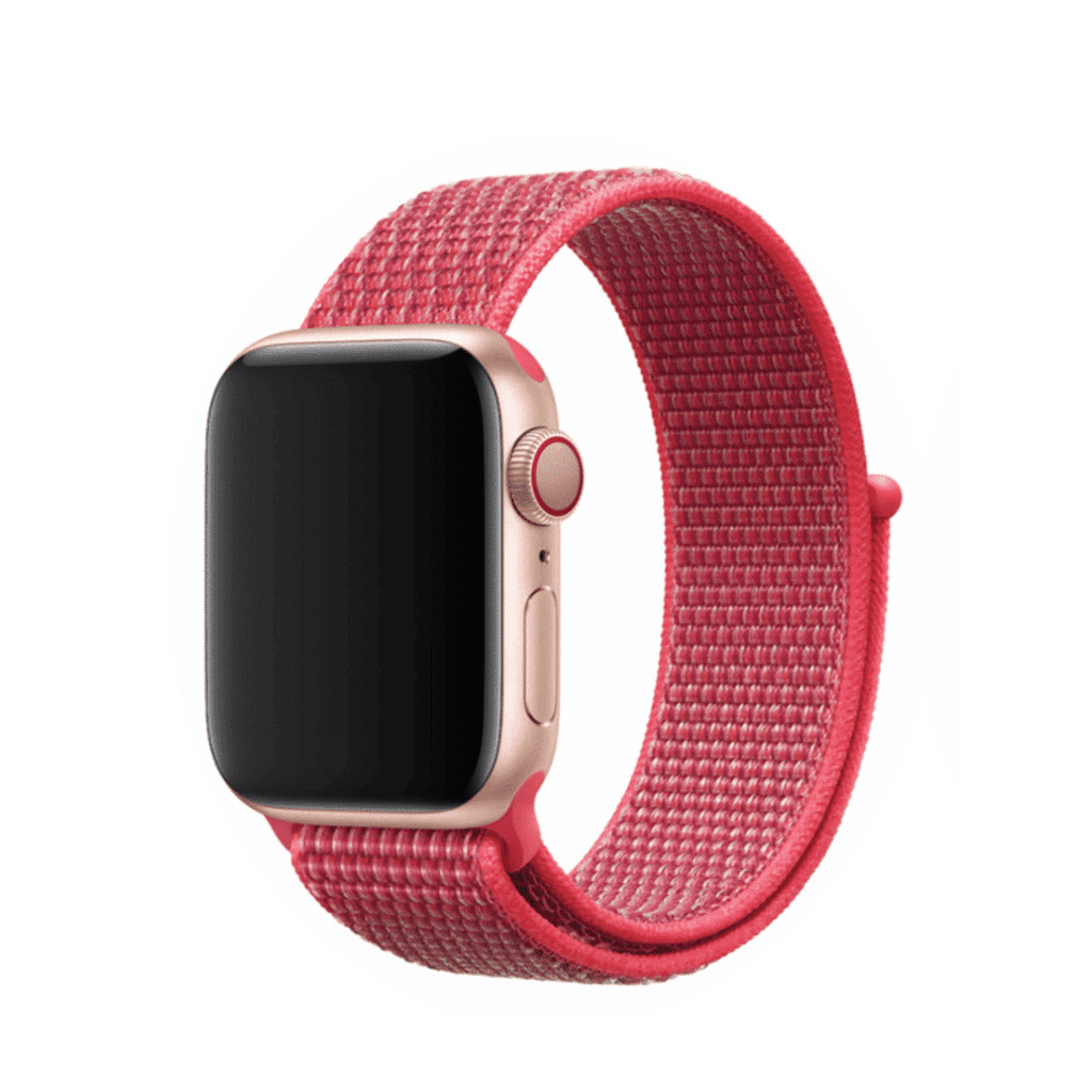 DEVIA iWatch Deluxe Series Sport3 Nylon Watch Loop – Adjustable & Lightweight - hibiscus - 38/40/41mm 1