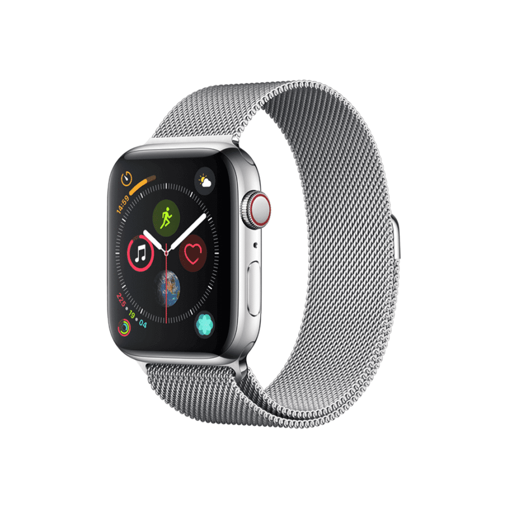 DEVIA Elegant Series Milanese Loop Watch Band for Apple Watch ( Silver ) – Sleek &amp; Stylish Design - 42/44/45/46/49mm 1