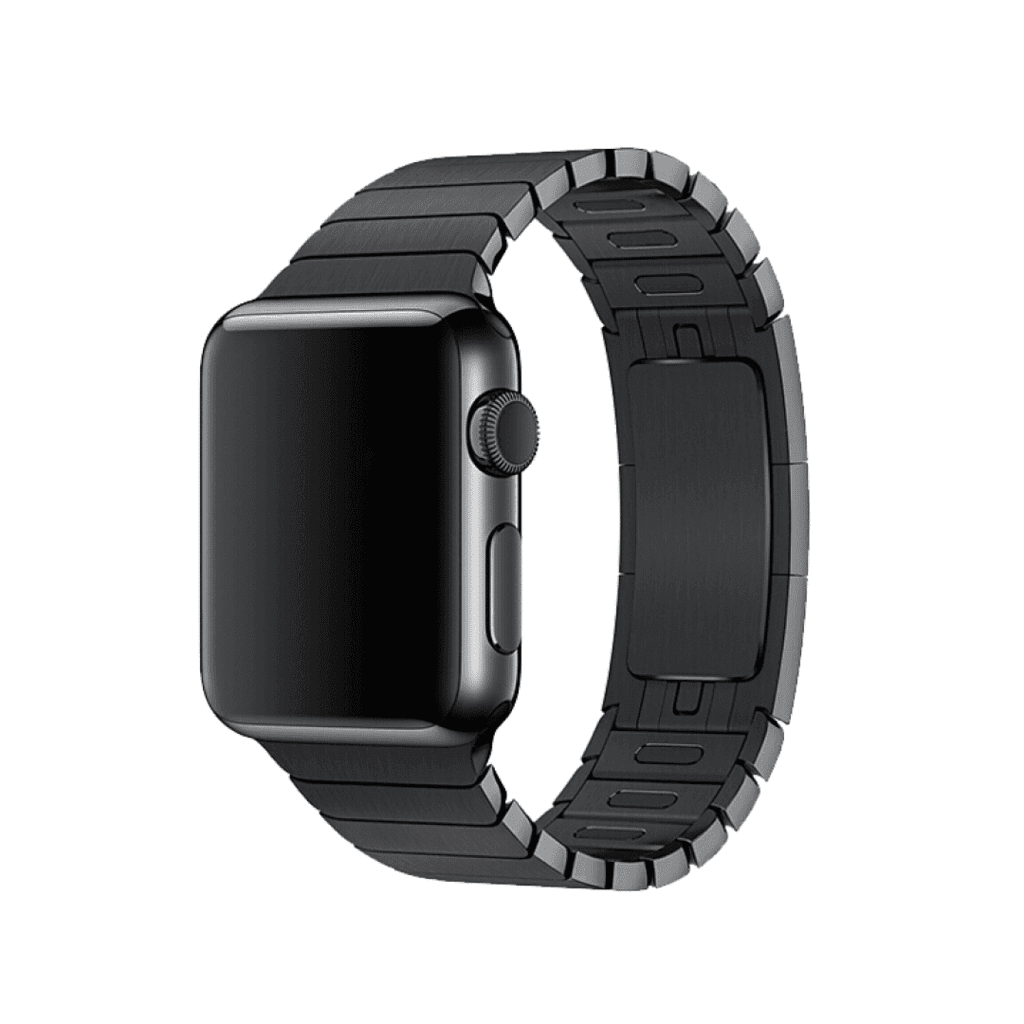 DEVIA Elegant Series Link Bracelet for Apple Watch – Premium Style & Durability - 42/44/45/46/49mm, Space Black 1