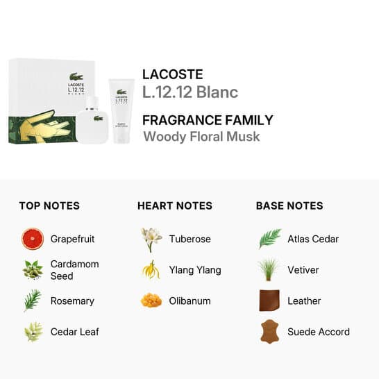 Lacoste L.12.12 Blanc 100ml + 7.5ml - EDT 2