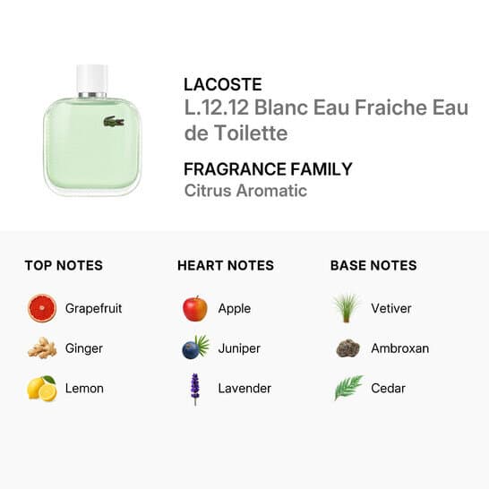Lacoste L.12.12 Blanc Eau Fraiche 100ml - EDT 2
