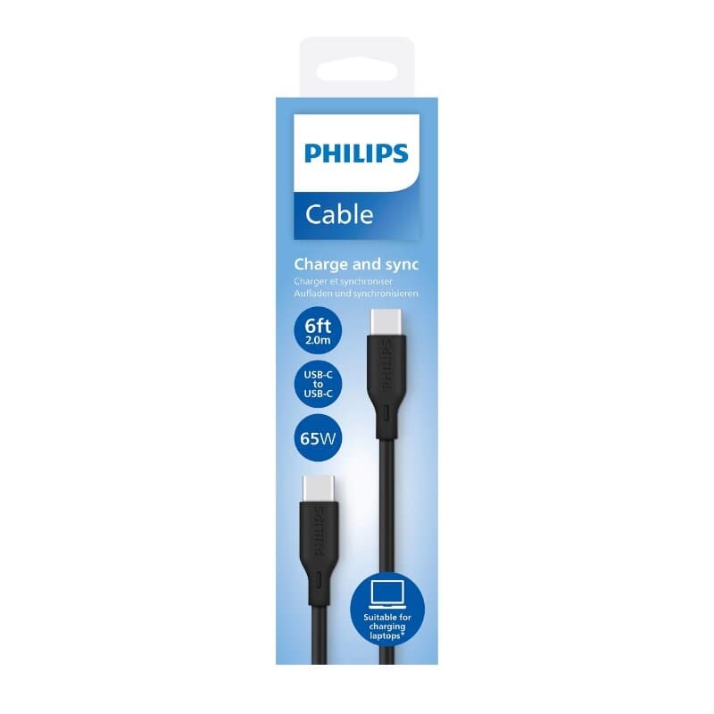Philips Cable Type-C to Type-C 65W 2m DLC4561CB 2