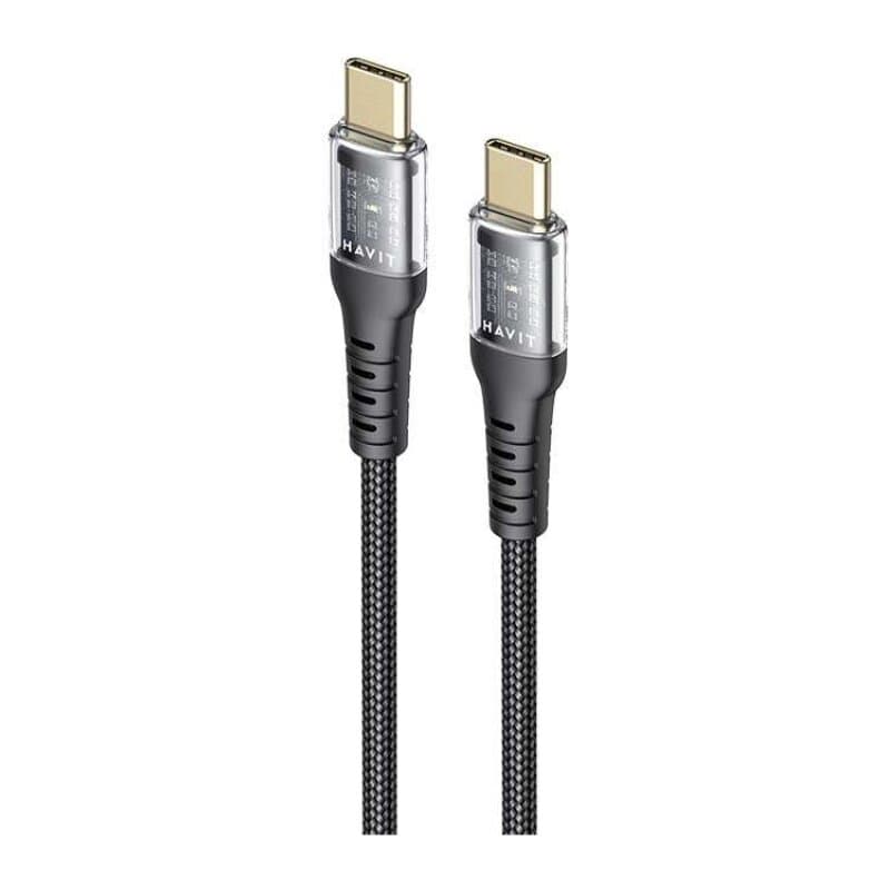 Havit CB6240 USB-C to USB-C Cable 1m 60W (Black) 2