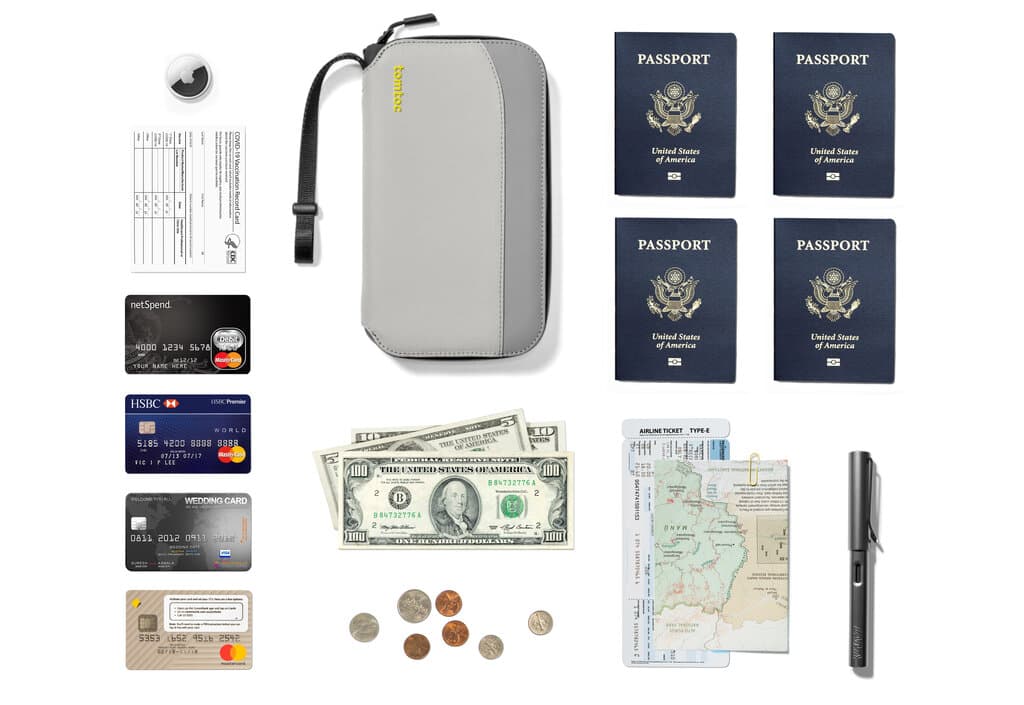 tomtoc Navigator-T03 Passport Bag 4 Passports 6