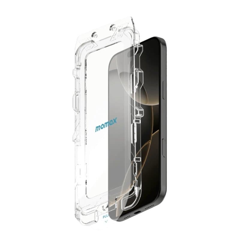 Momax GlassPro+ Ultra Clear HD Tempered Glass iPhone 17 Pro Max (Black)