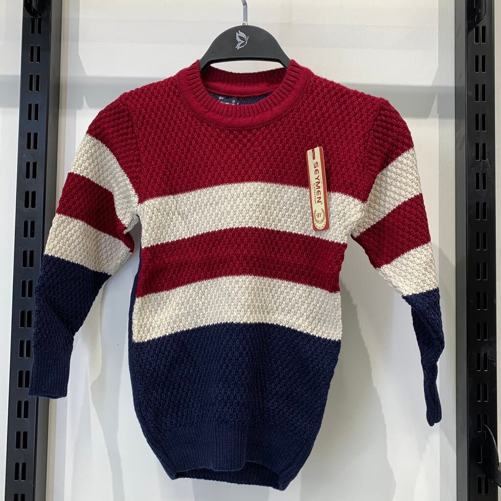 Seymen Boys Wool Sweater - Dark Red (4 Years)