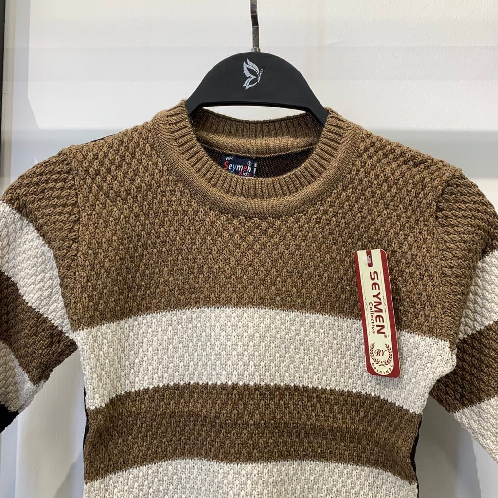 Seymen Boys Wool Sweater - Brown (4 Years) 3