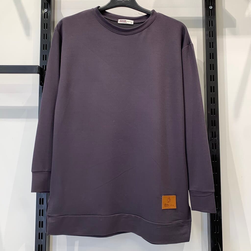 Nirvana Women's Cotton Sweater - Gray (M)