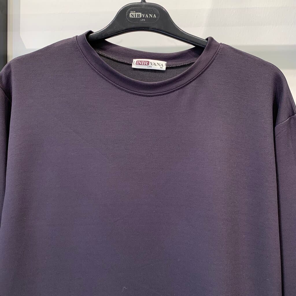 Nirvana Women's Cotton Sweater - Gray (M) 2