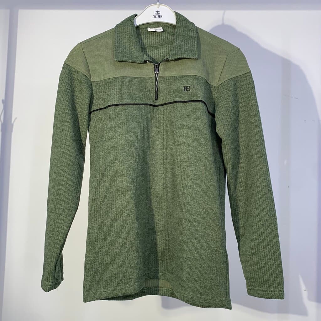Moda Arpol Men's Cotton Sweater - Dark Green (S)