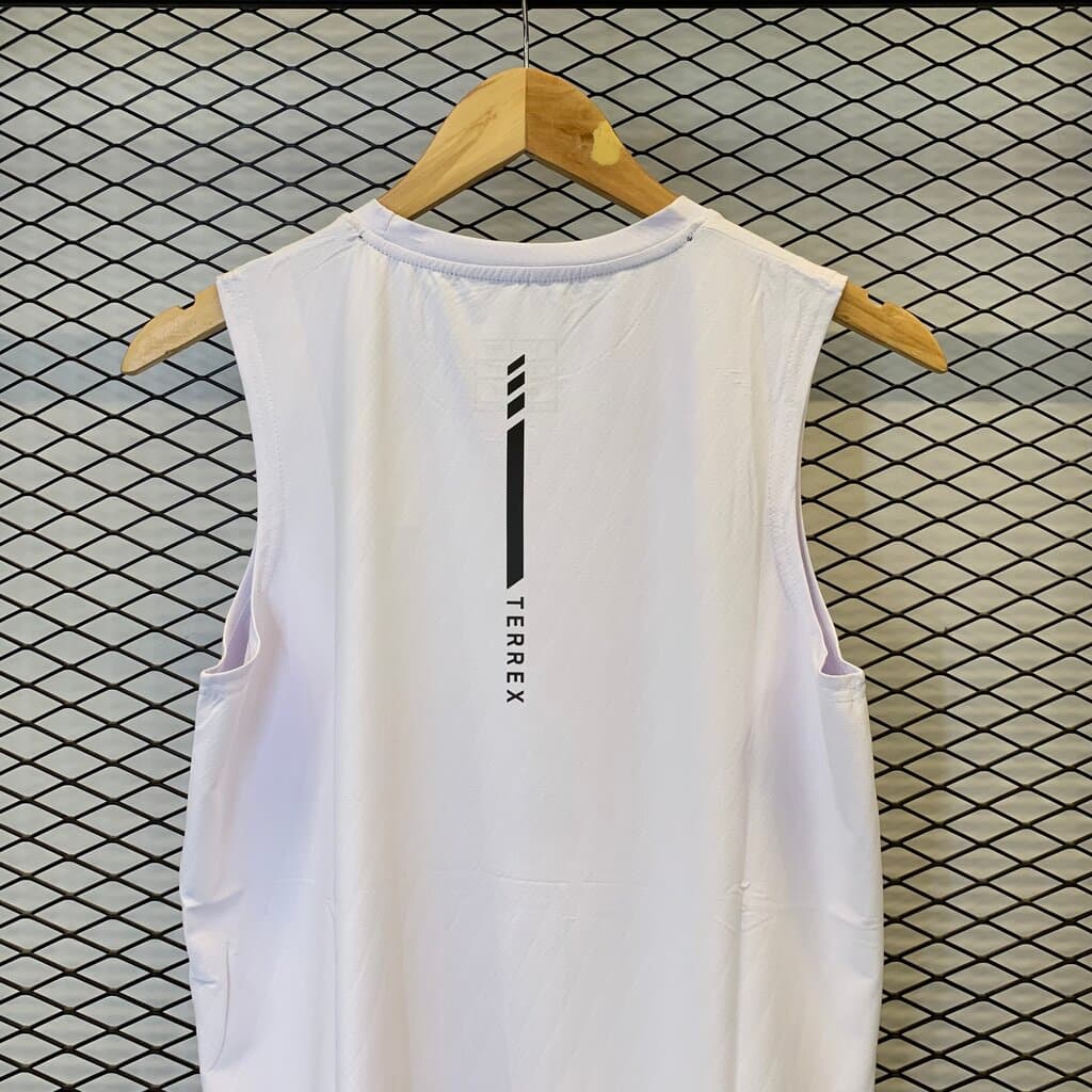 Adidas Sleeveless Men's Workout Top - White (S) 6