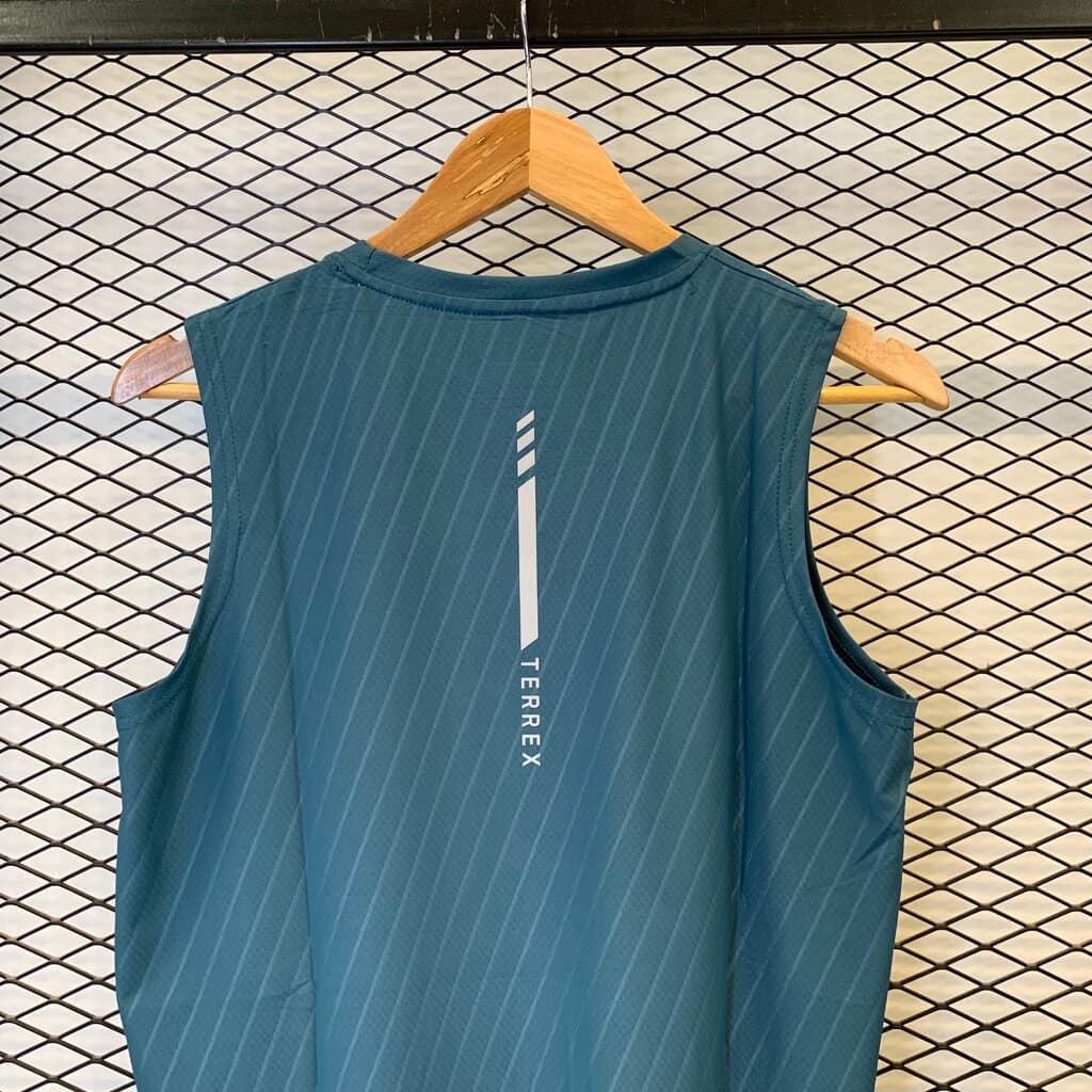 Adidas Sleeveless Men's Workout Top - Teal Blue (S) 7