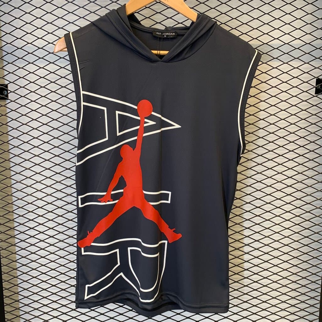 Air Jordan Men's Sleeveless Workout Top - Gray (S) 2