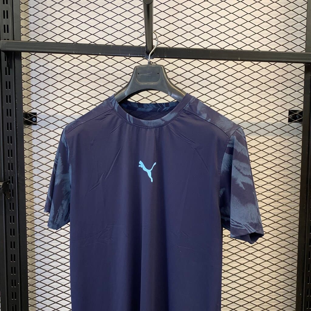 Puma Men's Activewear Top - Navy Blue (XL) 2