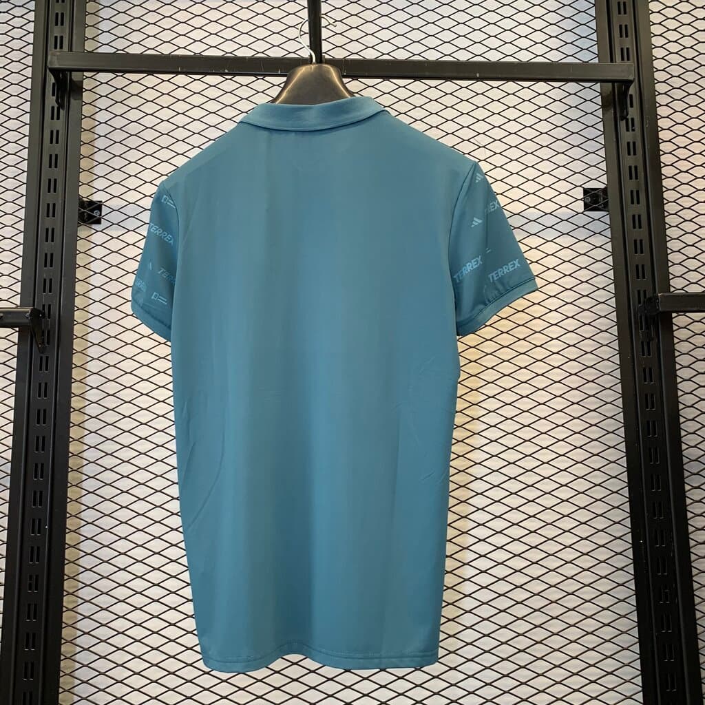 Adidas Men's Activewear Top - Teal Blue (L) 6