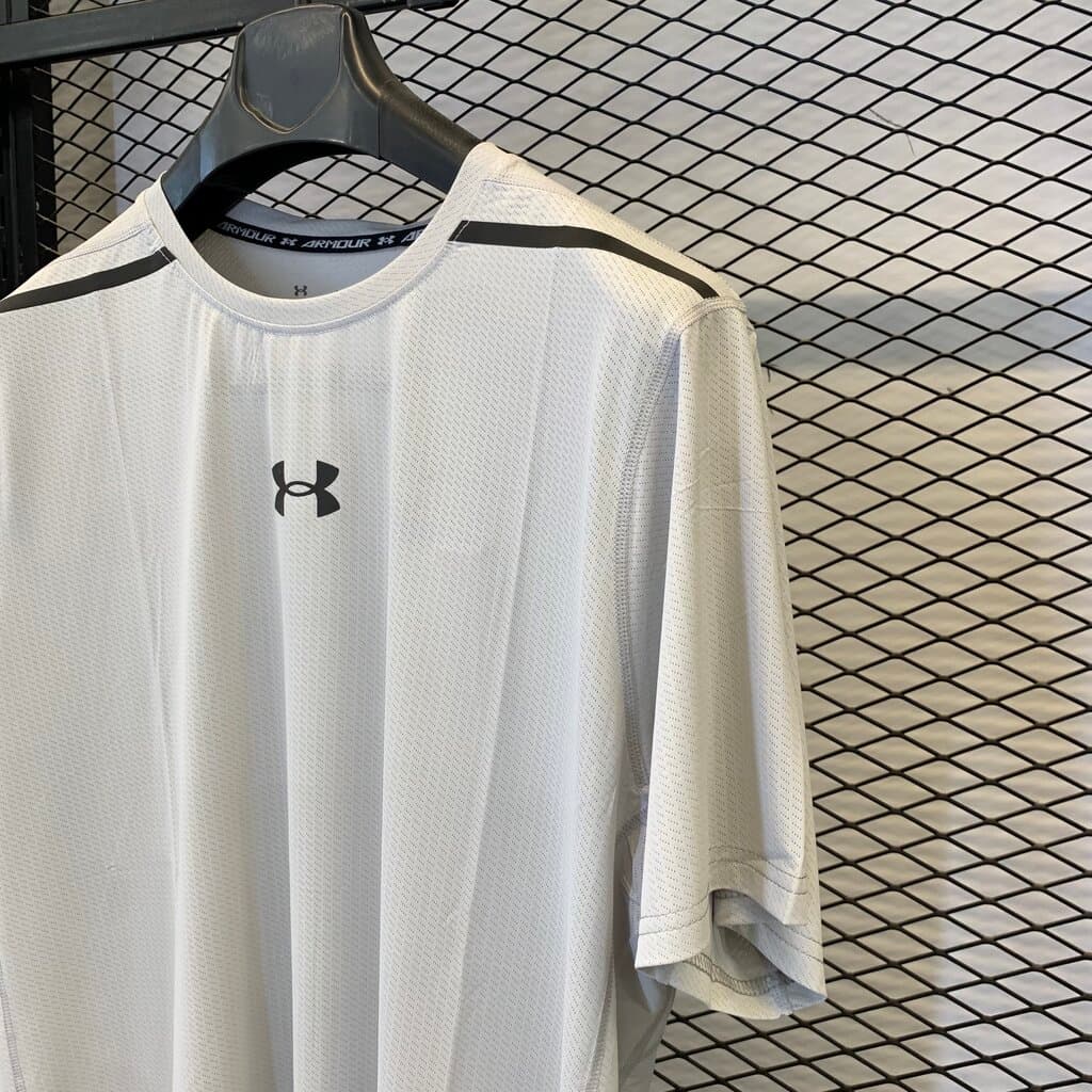 Under Armour Men's Activewear Top - Off White (2XL) 4