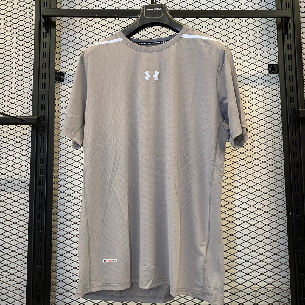 Under Armour Men's Activewear Top - Light Gray (2XL)