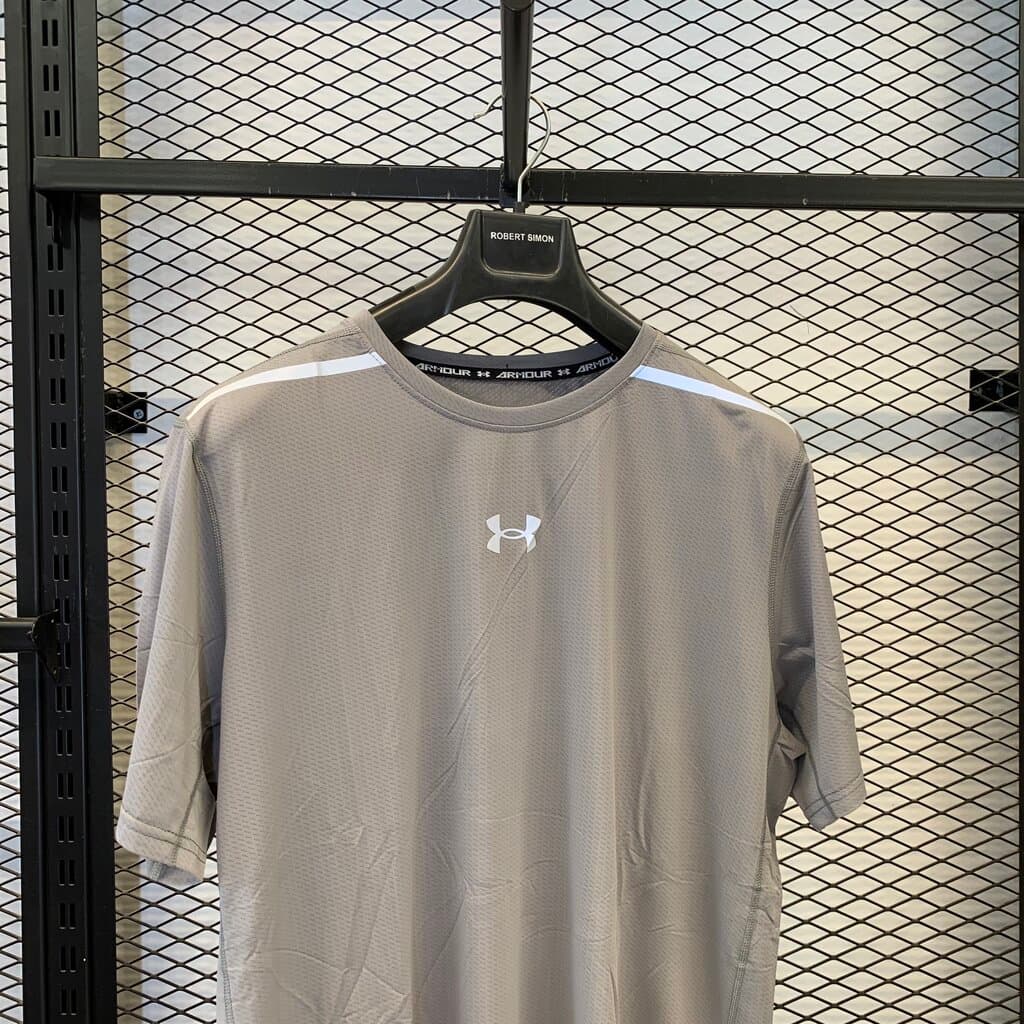 Under Armour Men's Activewear Top - Light Gray (2XL) 2