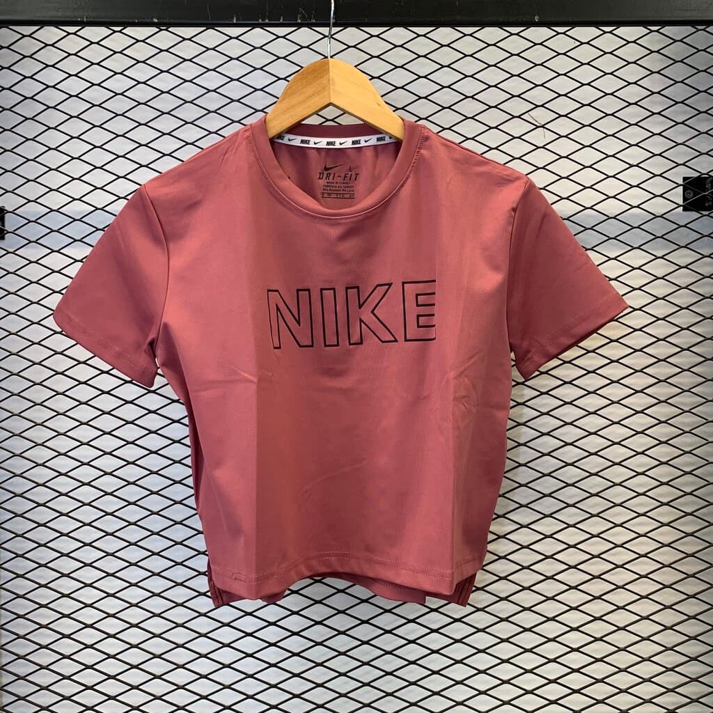 Nike Women's Activewear T - Shirt - Light Pink (L)