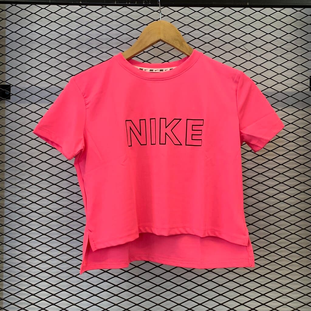 Nike Women's Activewear T - Shirt - Neon Pink (S)