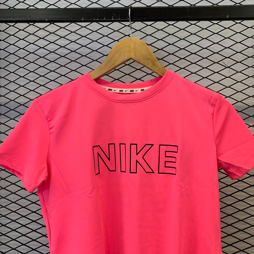 Nike Women's Activewear T - Shirt - Neon Pink (S) 3