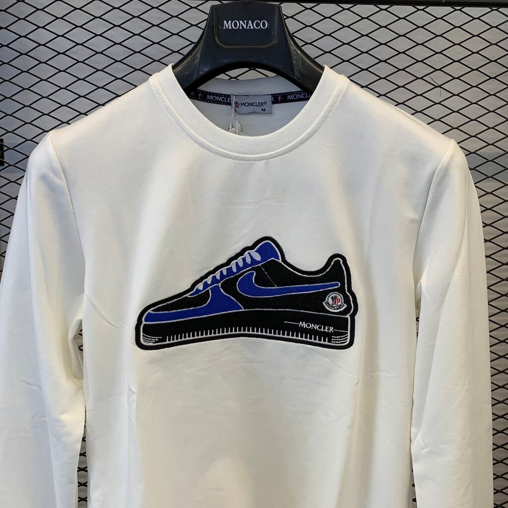 Nike Moncler Men's Cotton Blouse - White (M) 3