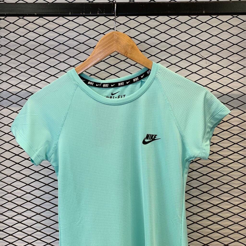 Nike Women's Activewear T - Shirt - Teal Blue (S) 3