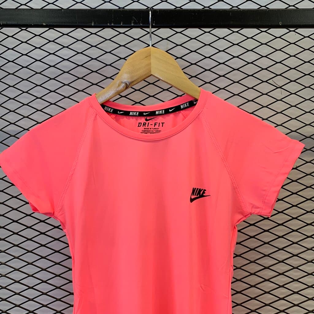Nike Women's Activewear T - Shirt - Neon Pink (S) 3