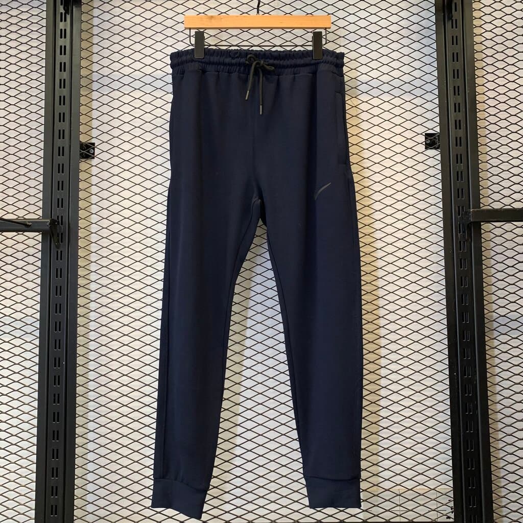 Nike Men's Cotton Tracksuit Bottoms - Navy Blue (M)