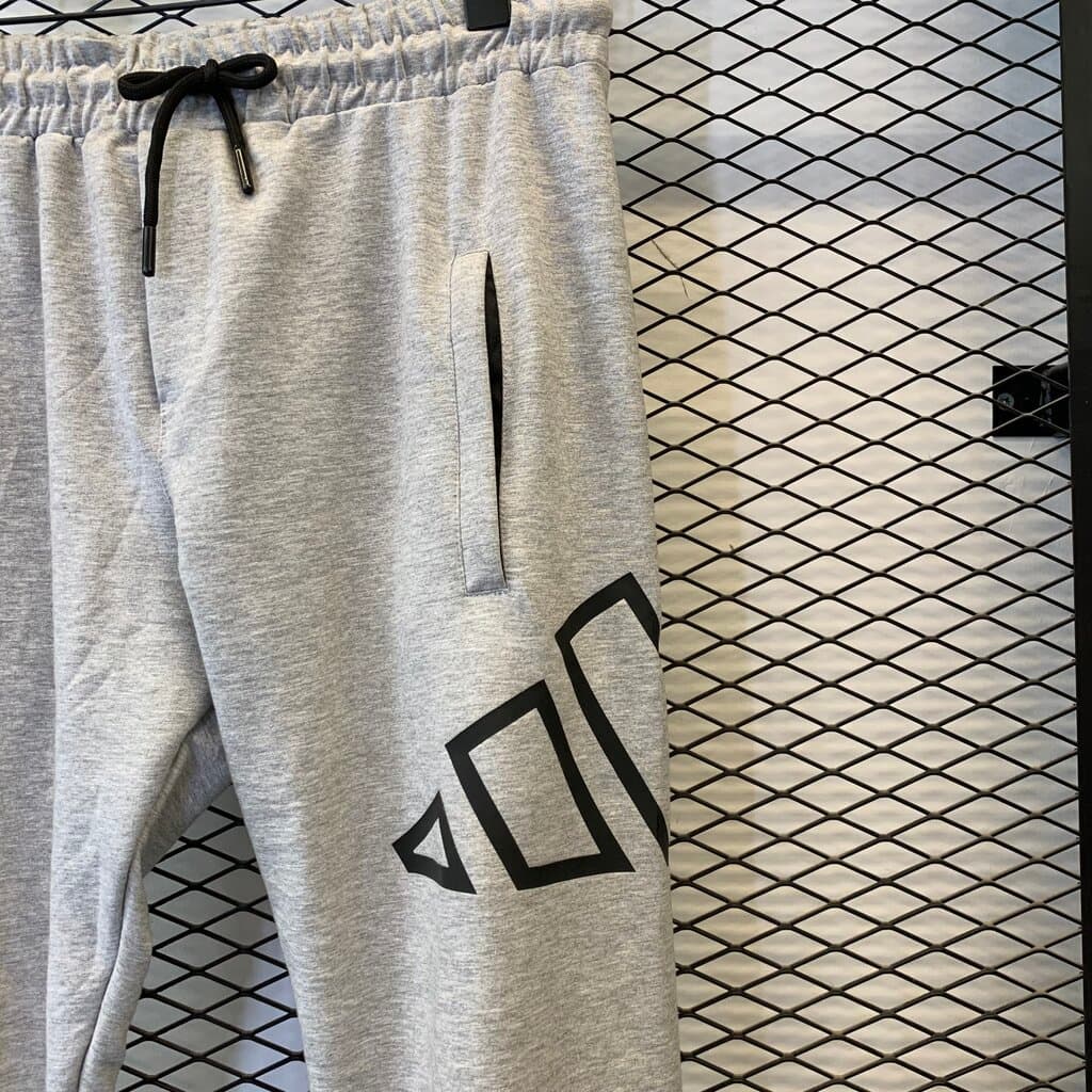 Adidas Men's Cotton Tracksuit Bottoms - Light Gray (S) 3