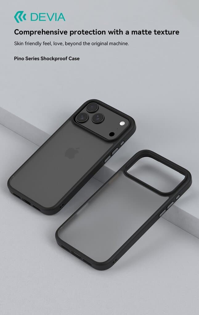 DEVIA Pino Series Shockproof Case - iPhone 17 Pro Max - Black 2