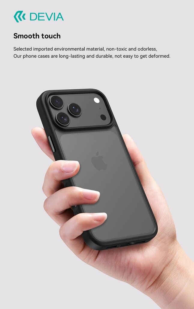 DEVIA Pino Series Shockproof Case - iPhone 17 Pro Max - Black 3