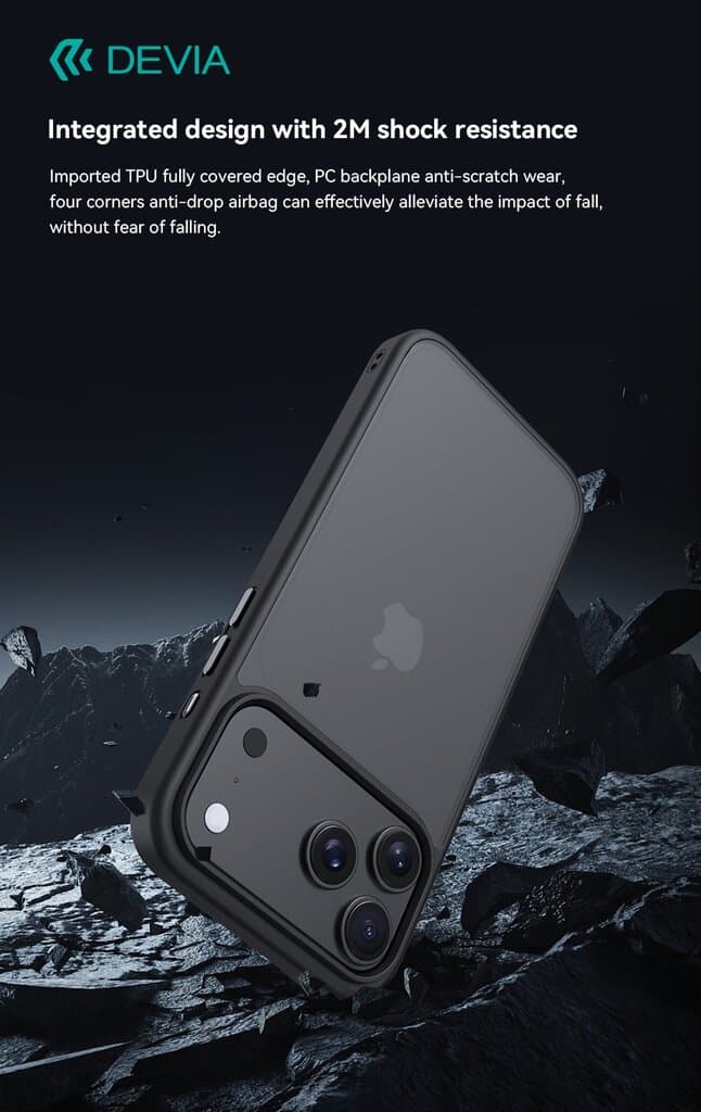 DEVIA Pino Series Shockproof Case - iPhone 17 Pro Max - Black 4