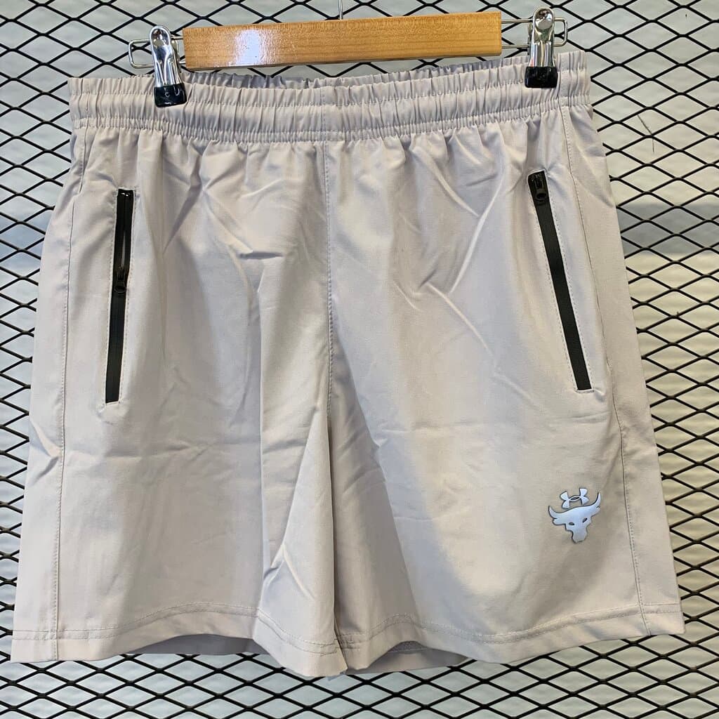 Under Armour Men's Athletic Shorts - Light Gray (L) 2