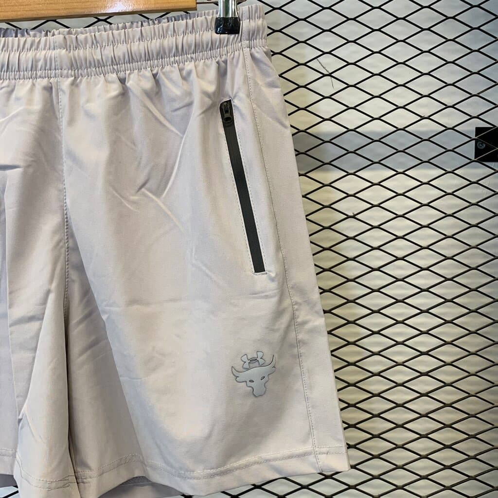 Under Armour Men's Athletic Shorts - Light Gray (L) 3