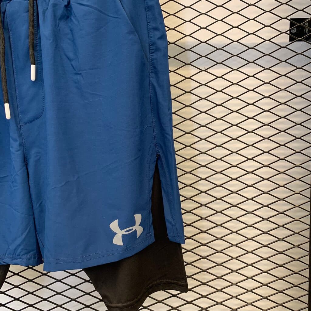Under Armour Men's Athletic Shorts - Navy Blue (XL) 3