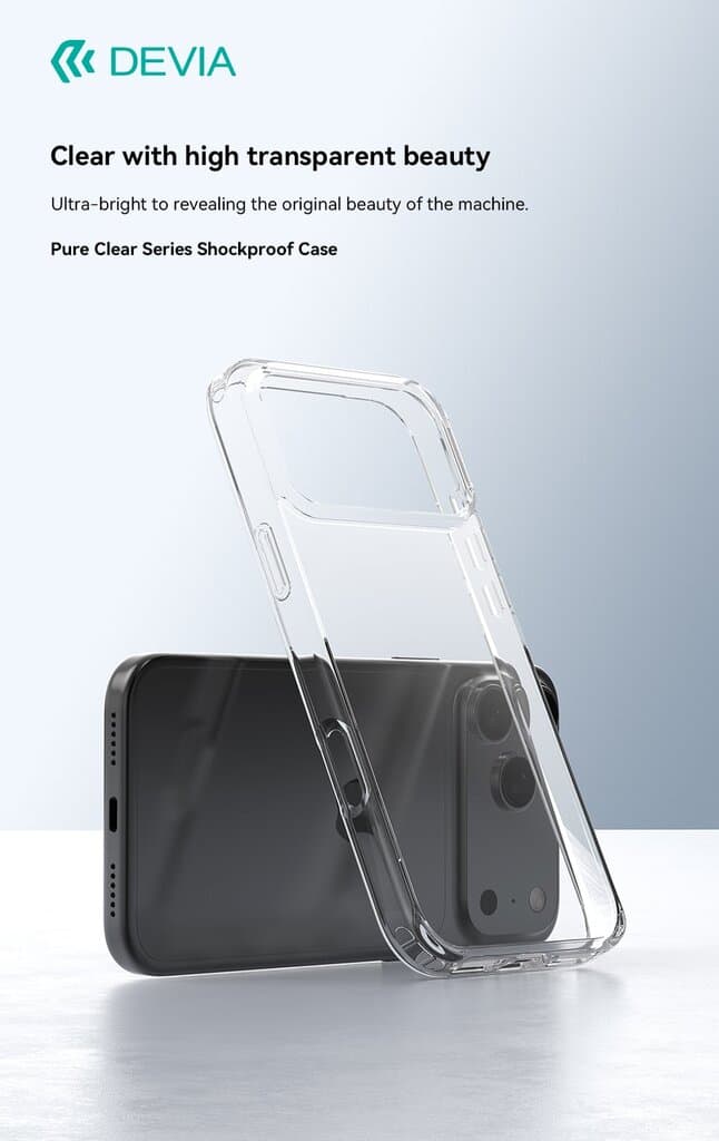 DEVIA Pure Clear Series Shockproof Case - iPhone 17 Pro 6