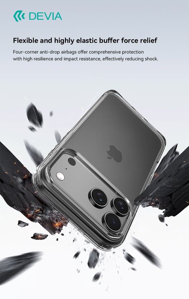 DEVIA Pure Clear Series Shockproof Case - iPhone 17 Pro 7