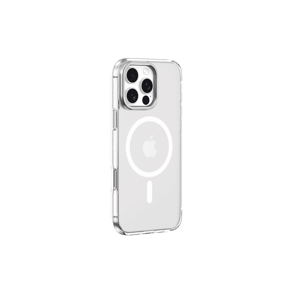 DEVIA  Snow Crystal Series Magnetic Shockproof Case With Bracket clear - iPhone16 2