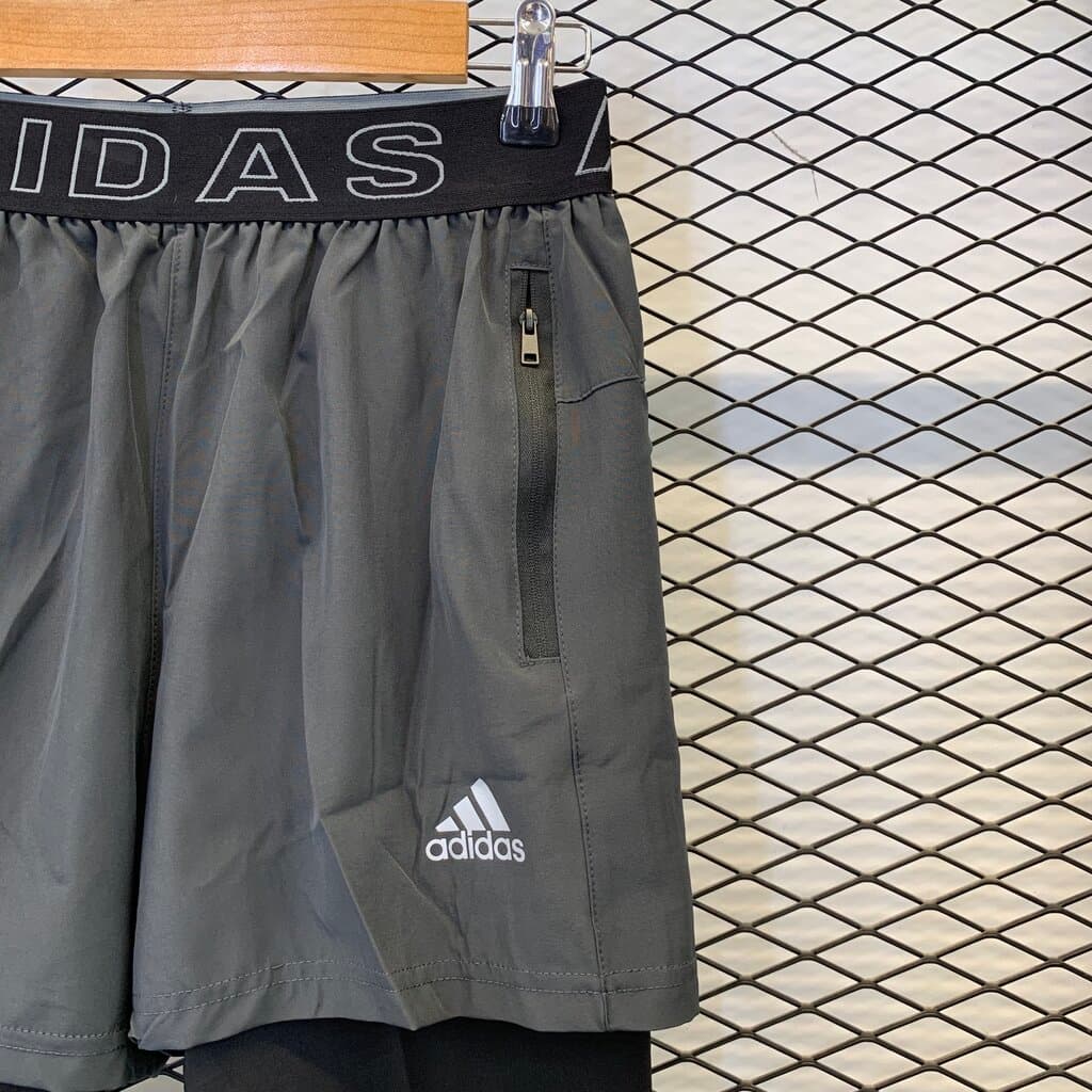 Adidas Men's Athletic Shorts and Leggings - Gray (M) 5